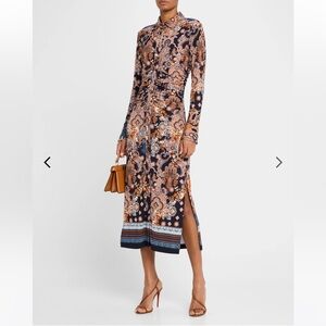 Cara Cara Paisley-Print Midi Shirtdress